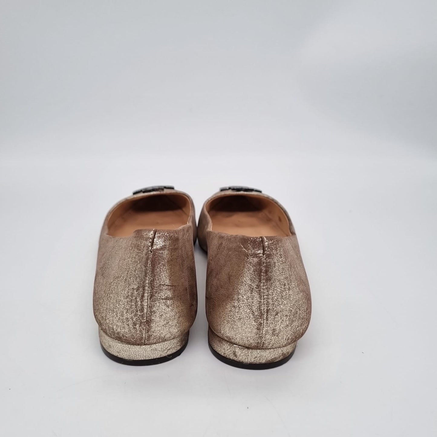 Tory Burch Ballet Flats Metallic Gold Size 8M/25