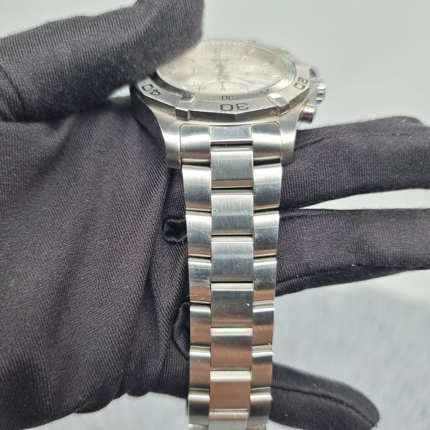 Tag Heuer Chronograph Stainless Steel Watch Silver 43mm