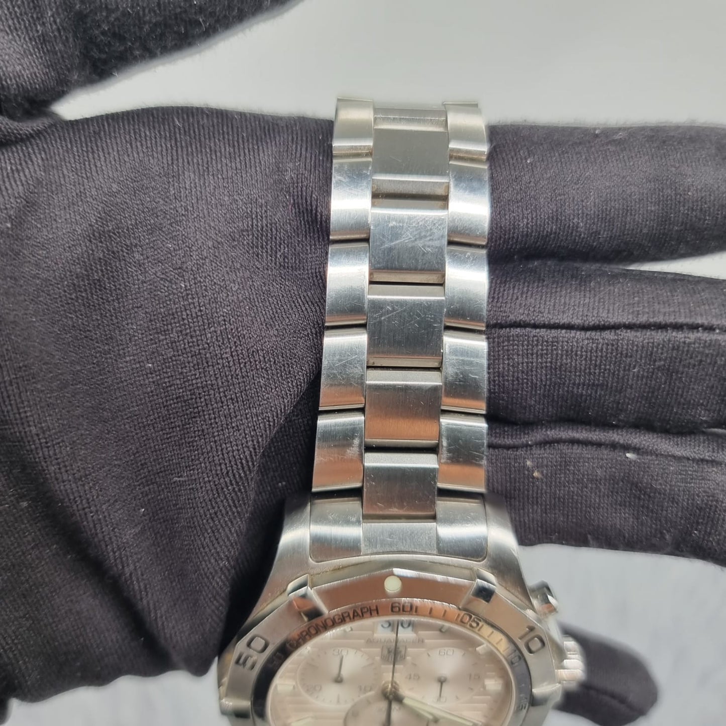Tag Heuer Chronograph Stainless Steel Watch Silver 43mm