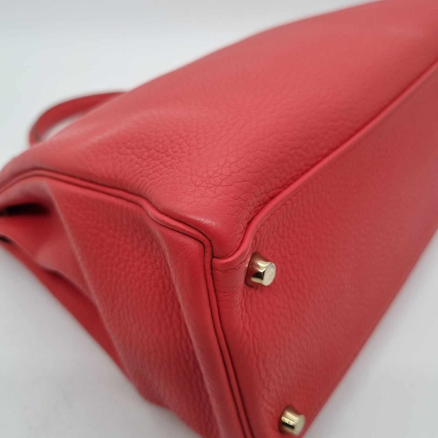 Hermes Kelly 35 Togo Leather Rose Texas #N 2010 Size 35x12x26