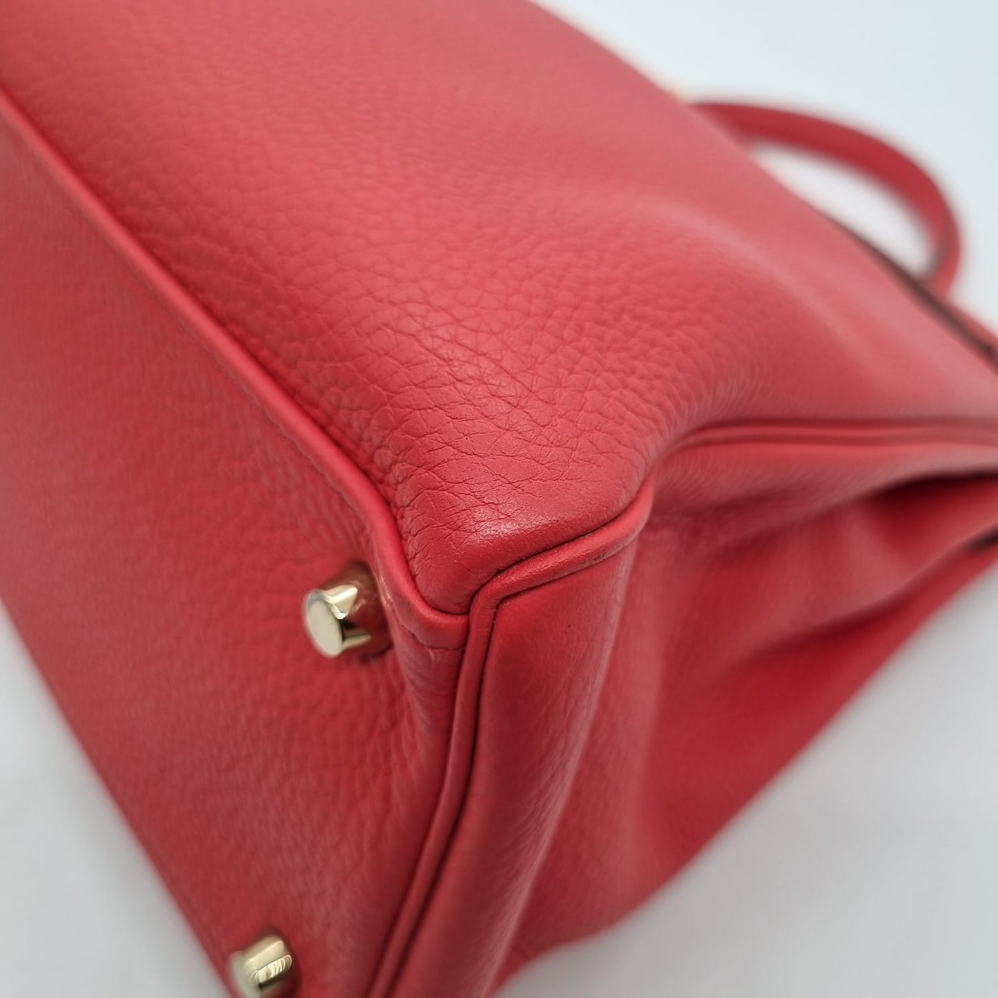 Hermes Kelly 35 Togo Leather Rose Texas #N 2010 Size 35x12x26