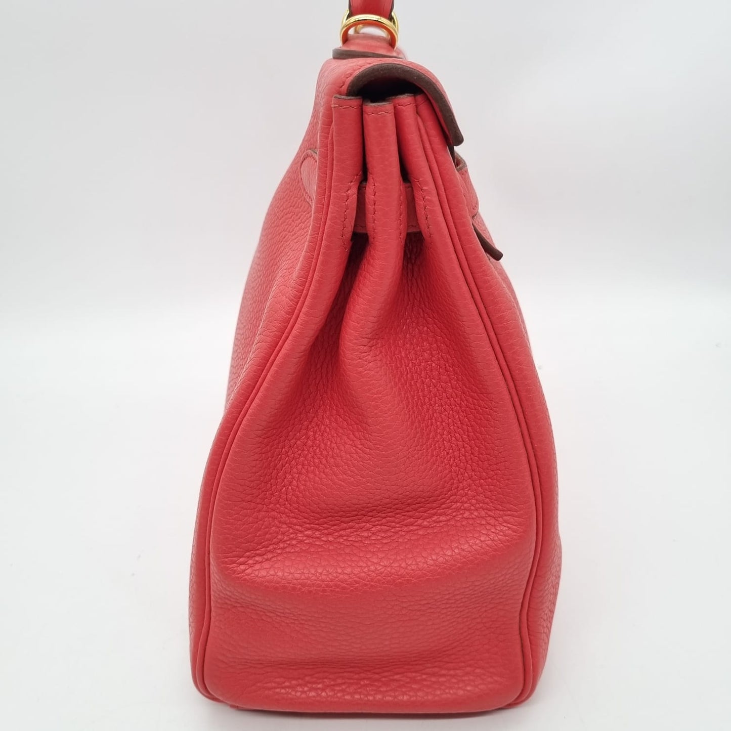 Hermes Kelly 35 Togo Leather Rose Texas #N 2010 Size 35x12x26