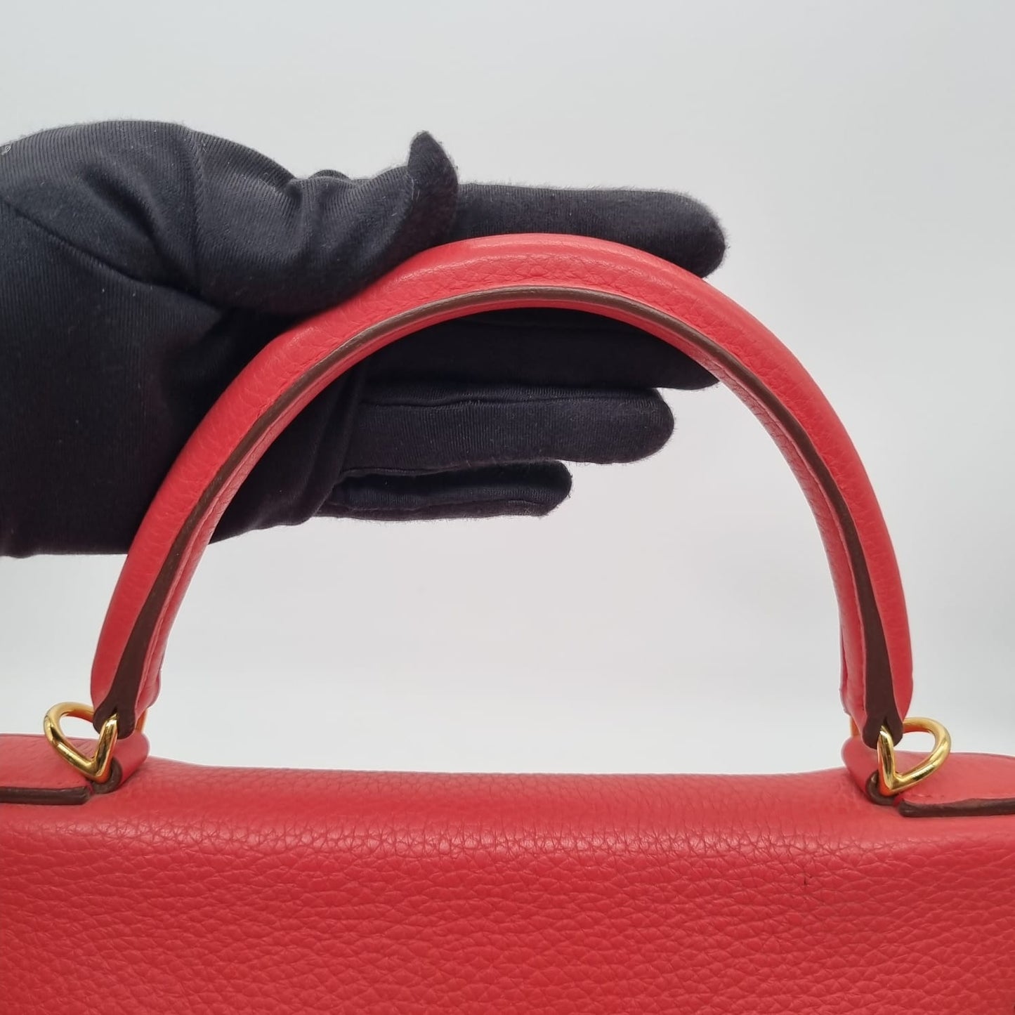 Hermes Kelly 35 Togo Leather Rose Texas #N 2010 Size 35x12x26