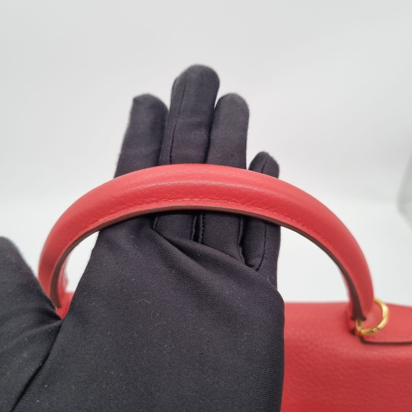 Hermes Kelly 35 Togo Leather Rose Texas #N 2010 Size 35x12x26