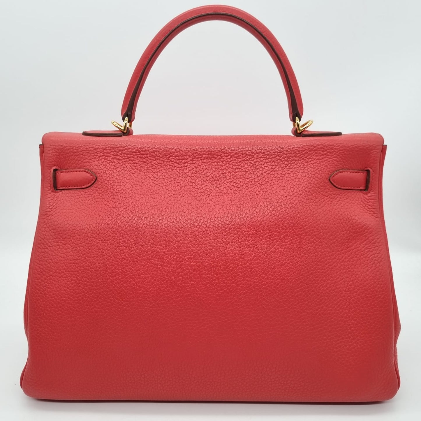 Hermes Kelly 35 Togo Leather Rose Texas #N 2010 Size 35x12x26