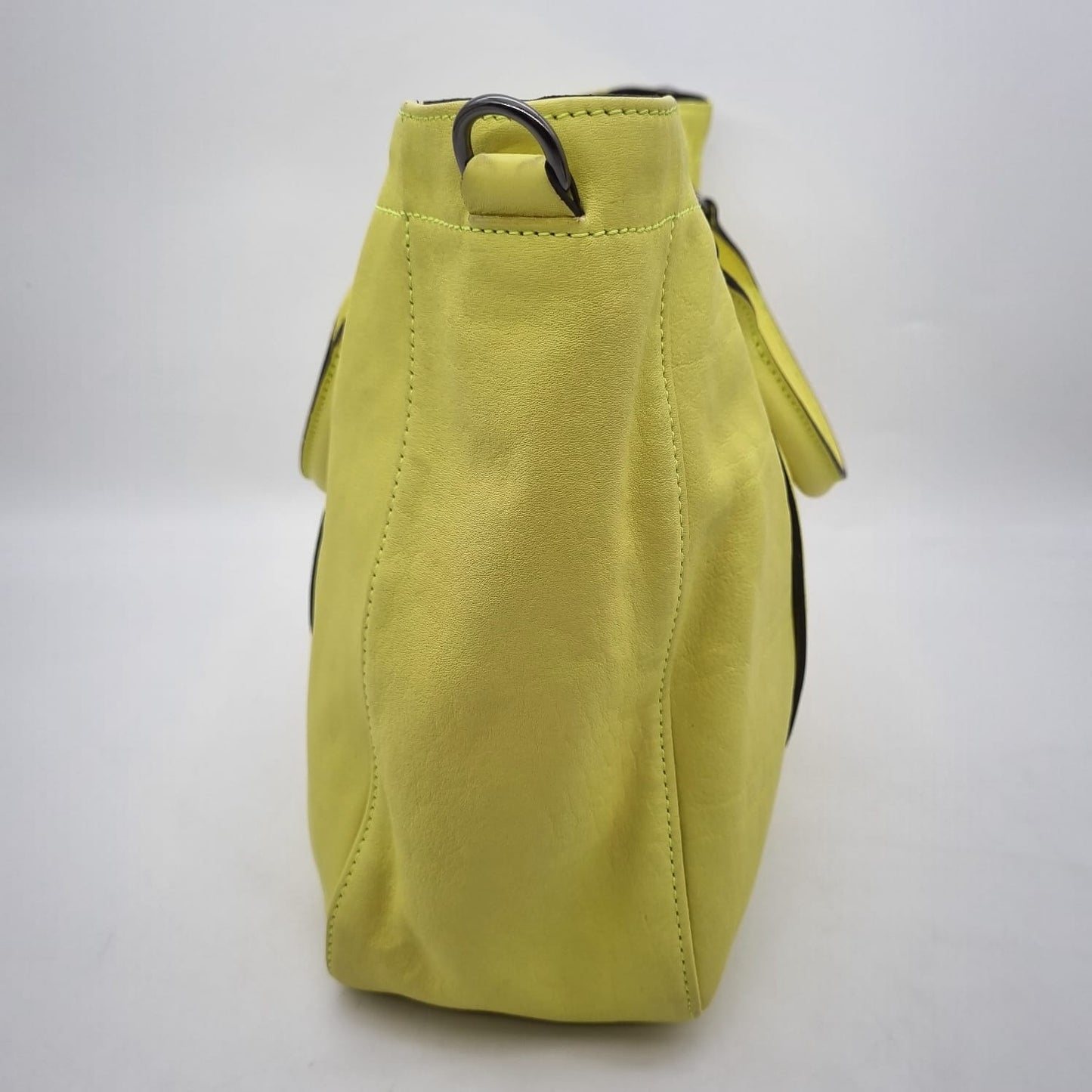 Longchamp 3D Leather Handbag Lime Size 36x11x26