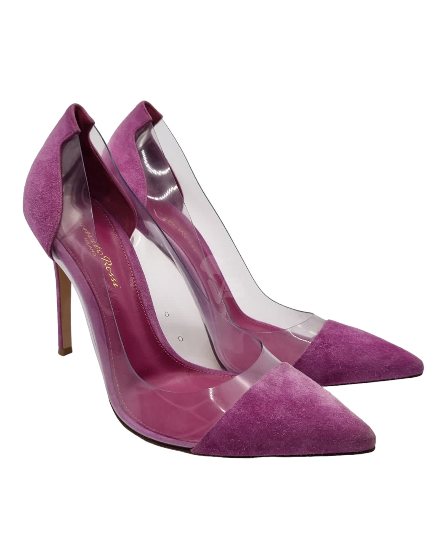 Gianvito Rossi Heels Purple Suede Size 38/25