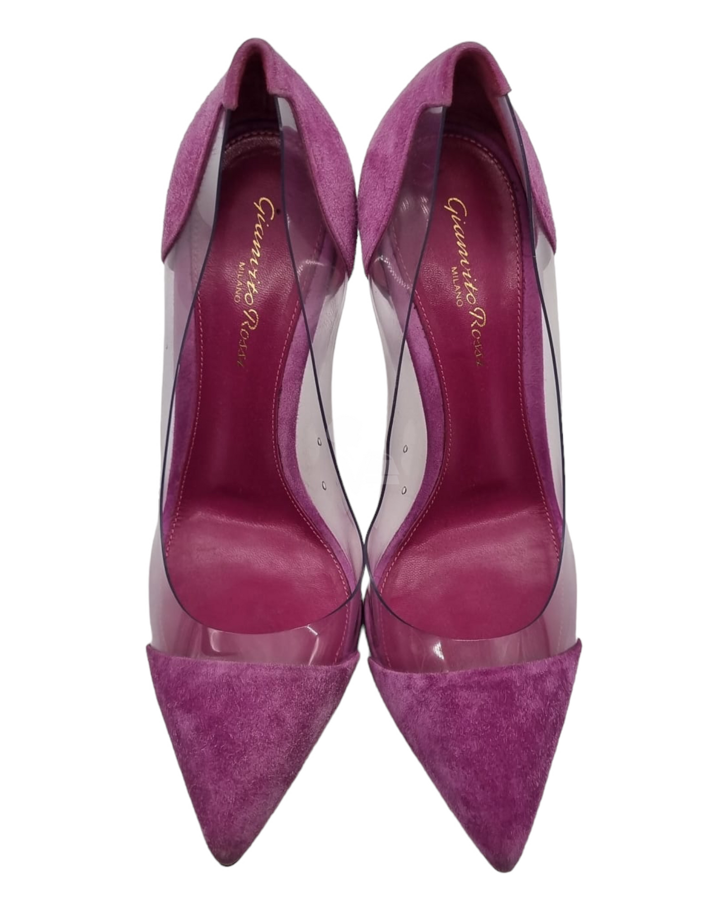 Gianvito Rossi Heels Purple Suede Size 38/25