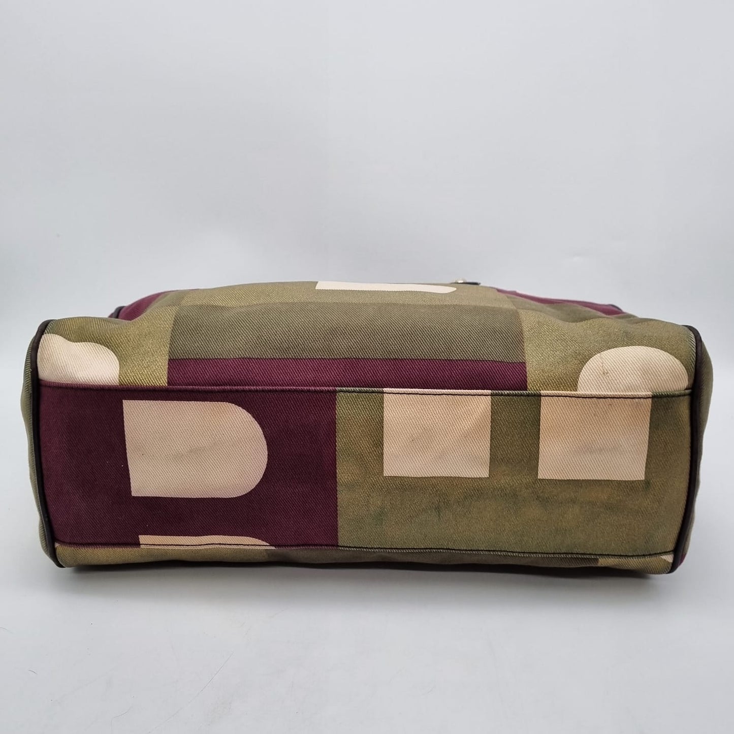 Bally Canvas Shoulder Bag Multicolor Size 35x11x27