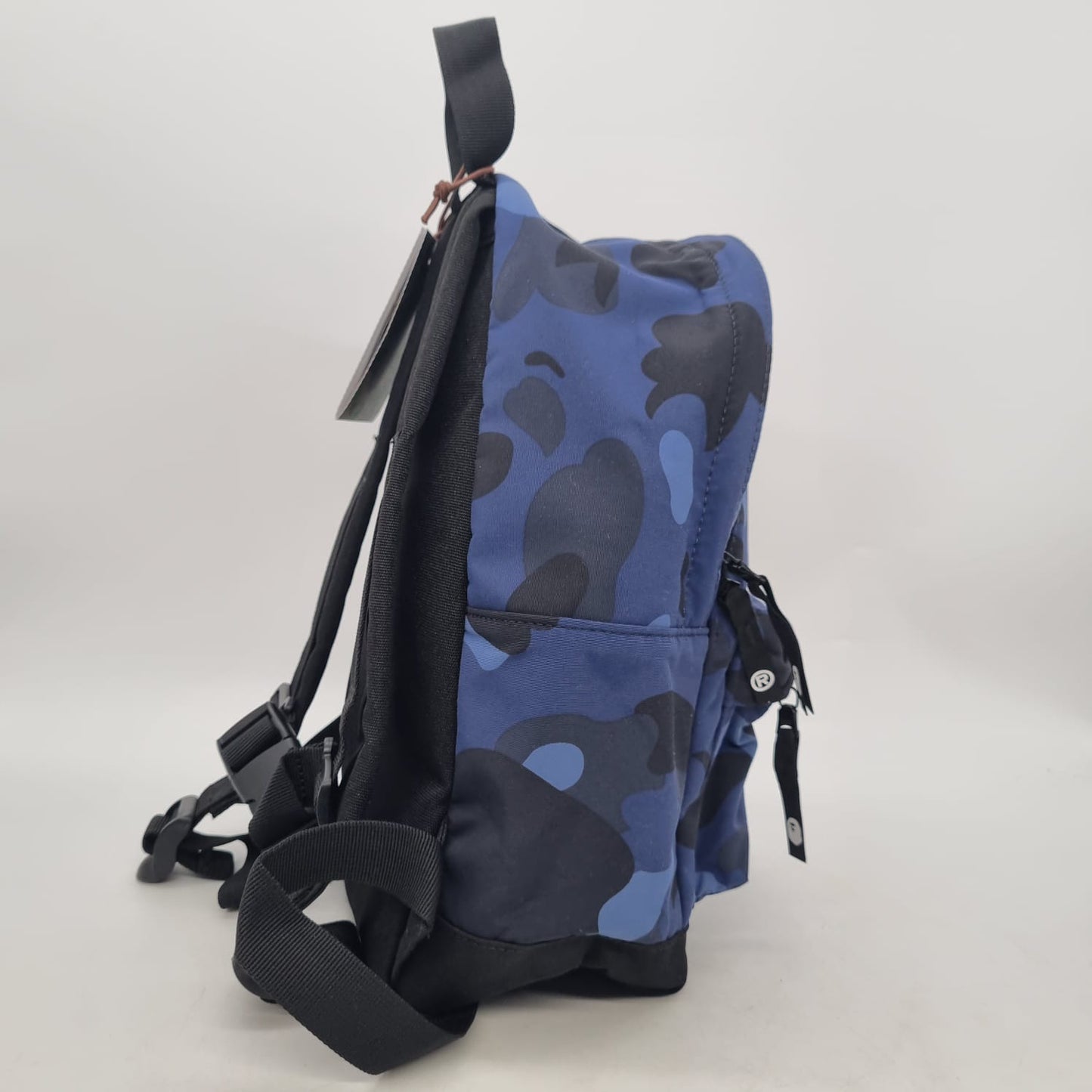 Bathing Ape Backpack Blue Navy Size 23x13x31