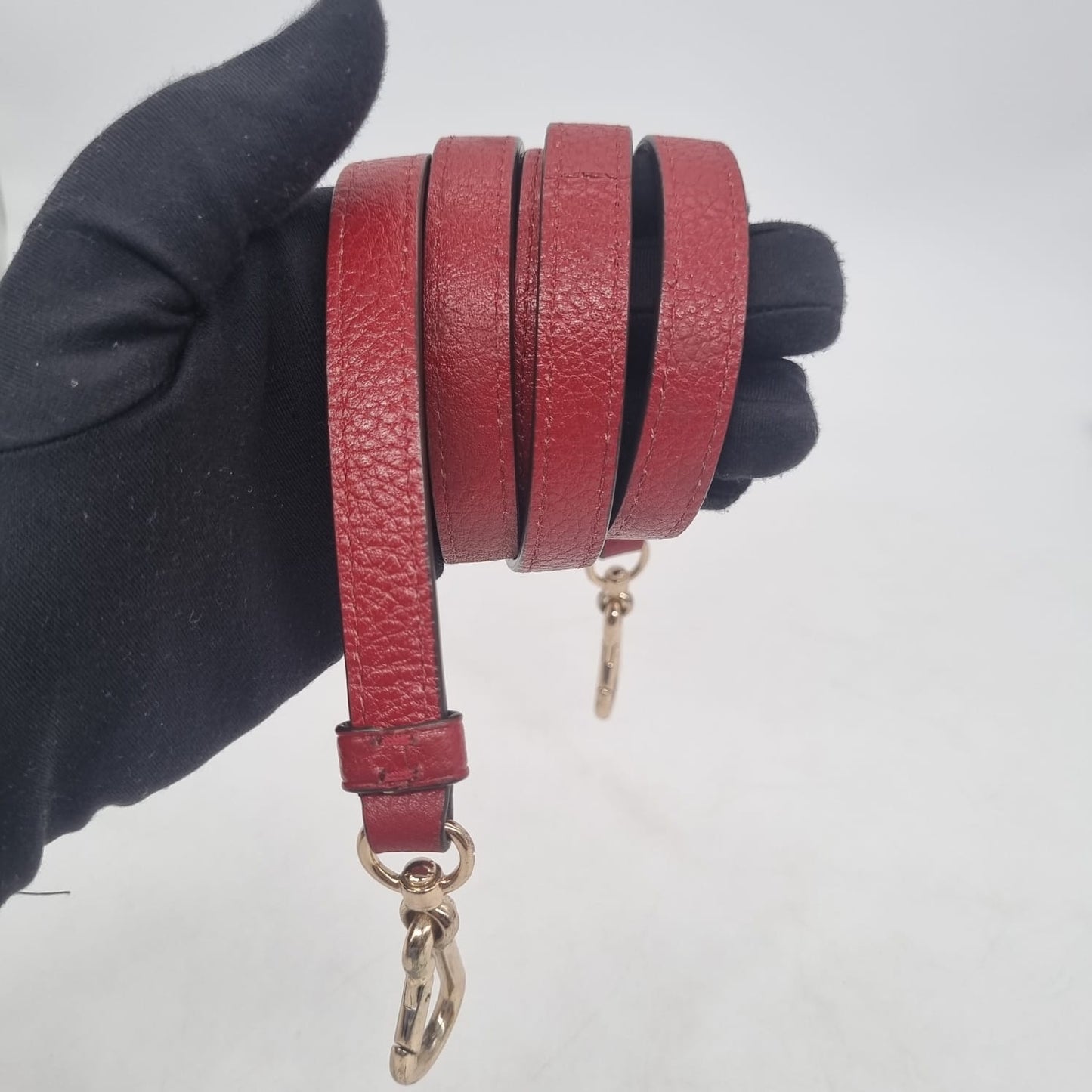 Coach Kelsey Pebble Leather Red 2in1 Size 27x8x20