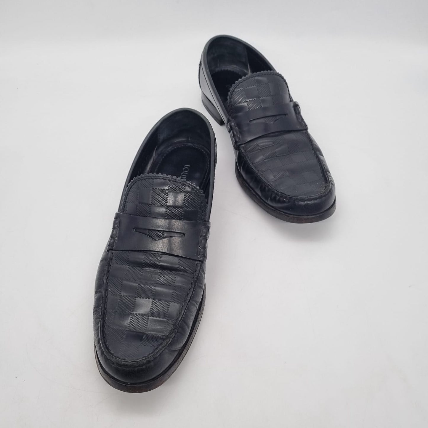 Louis Vuitton Damier Loafers Black Size 9/29