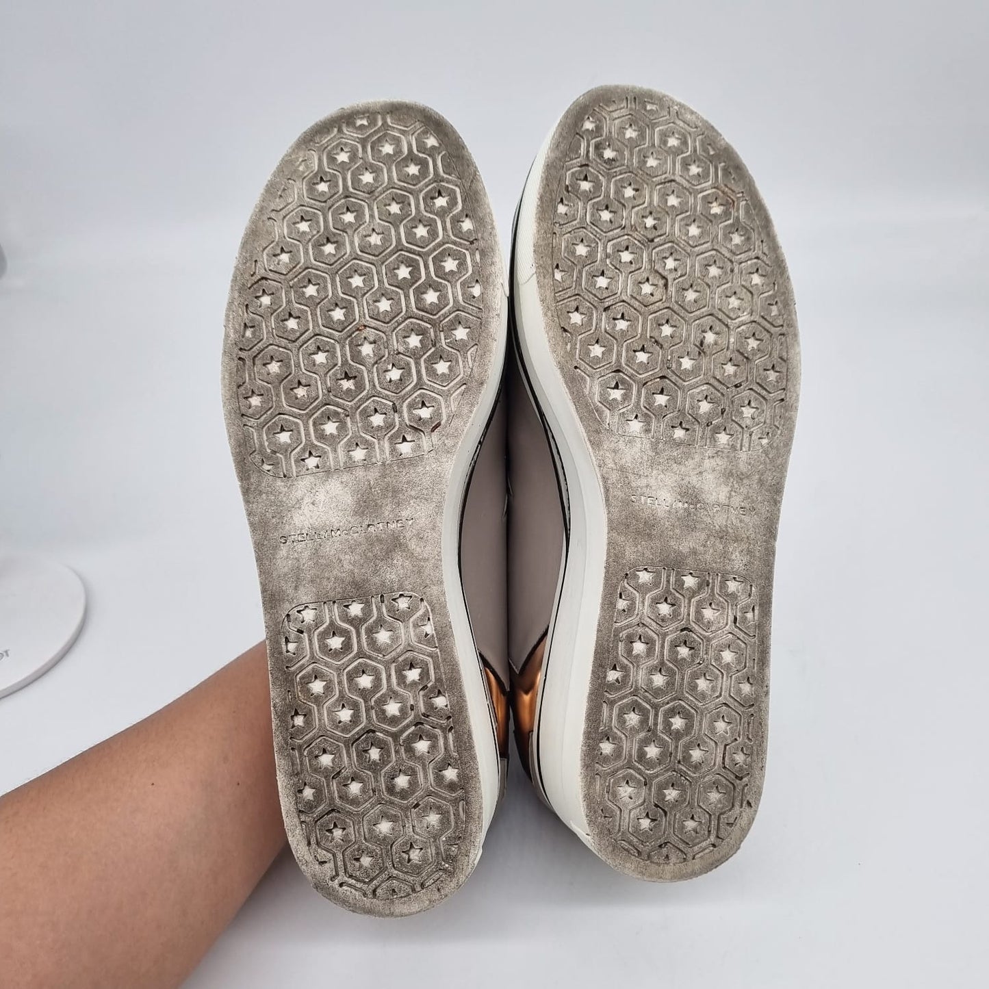 Stella McCartney Faux Leather Binx Star Platfrom Slip Size 39/25