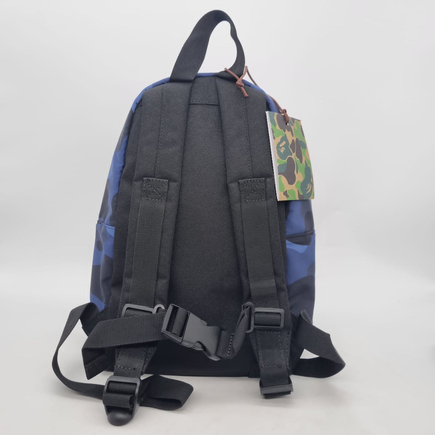 Bathing Ape Backpack Blue Navy Size 23x13x31