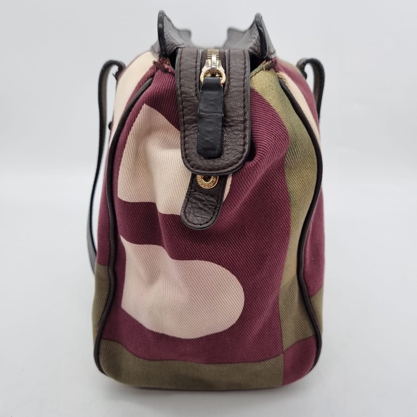 Bally Canvas Shoulder Bag Multicolor Size 35x11x27