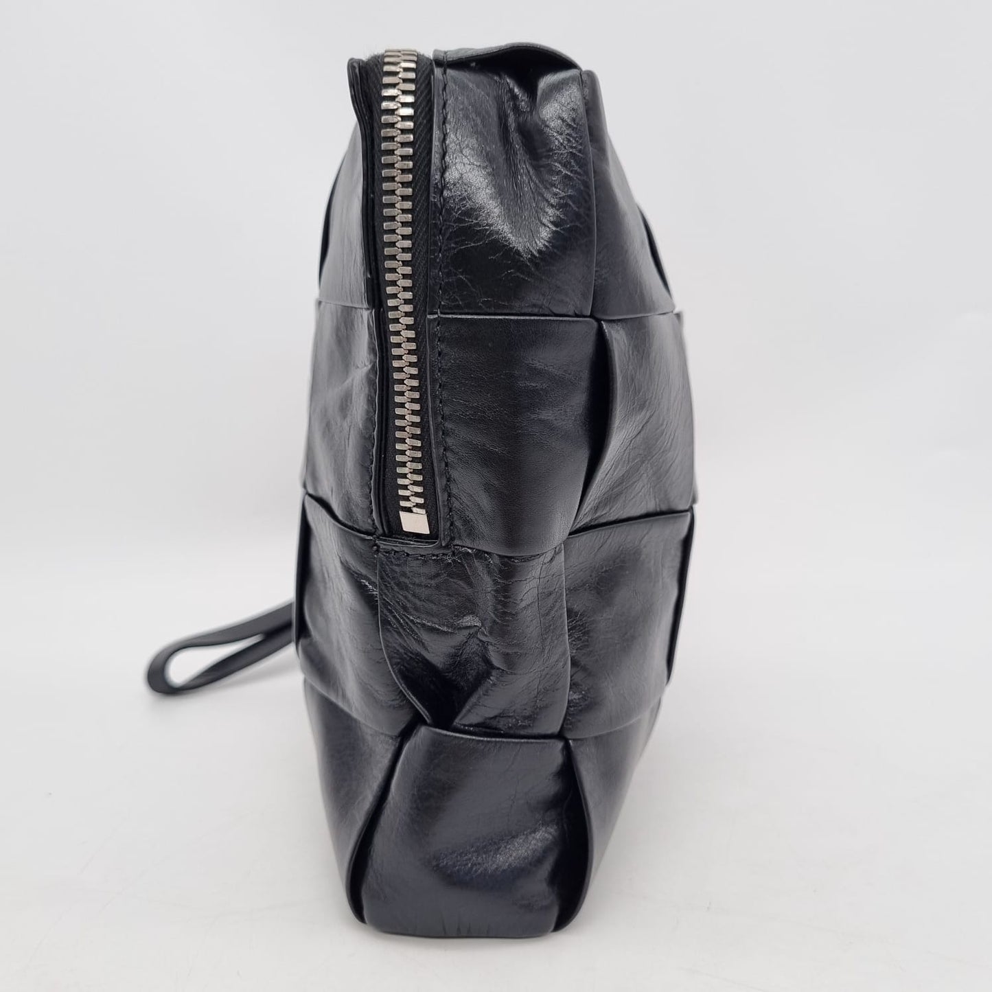 Bottega Veneta Intrecciato Travel Organizer Clutch Black Size 27x18