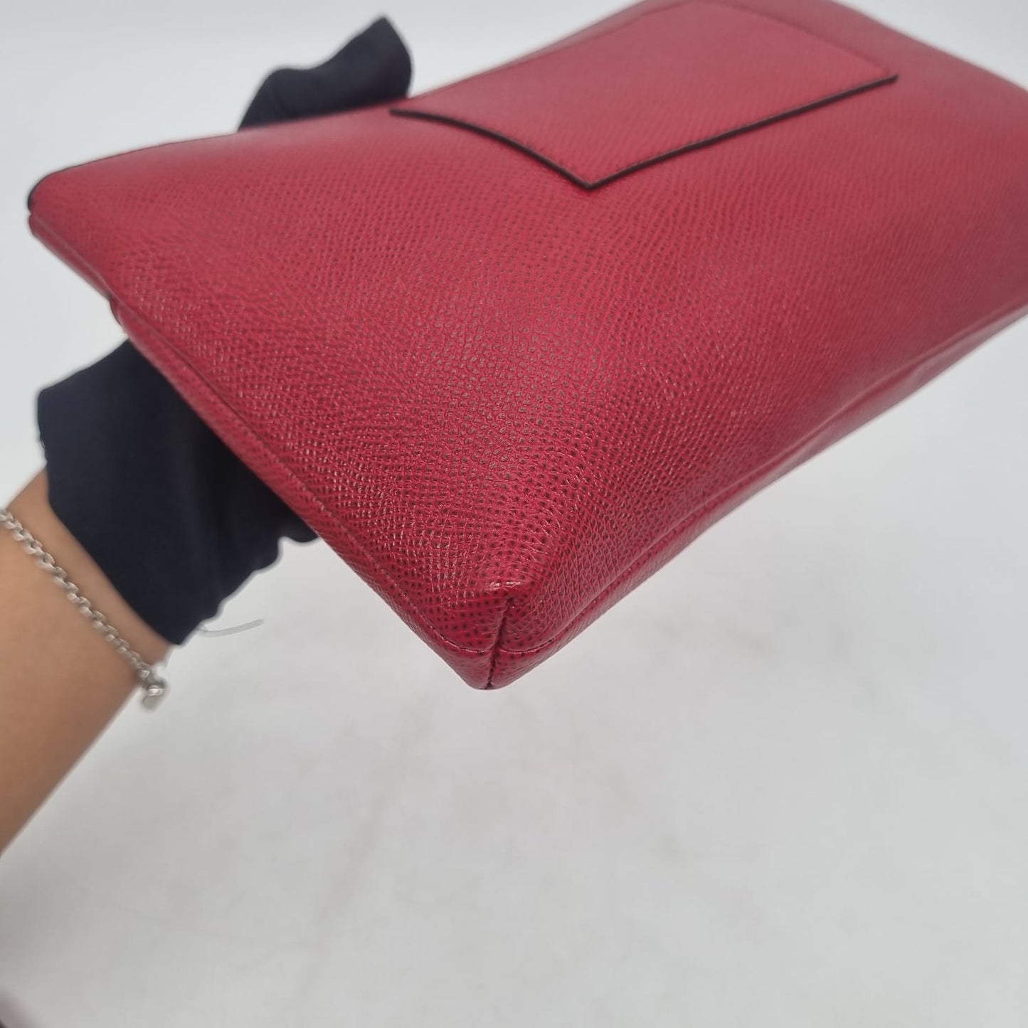 Coach Kelsey Pebble Leather Red 2in1 Size 27x8x20