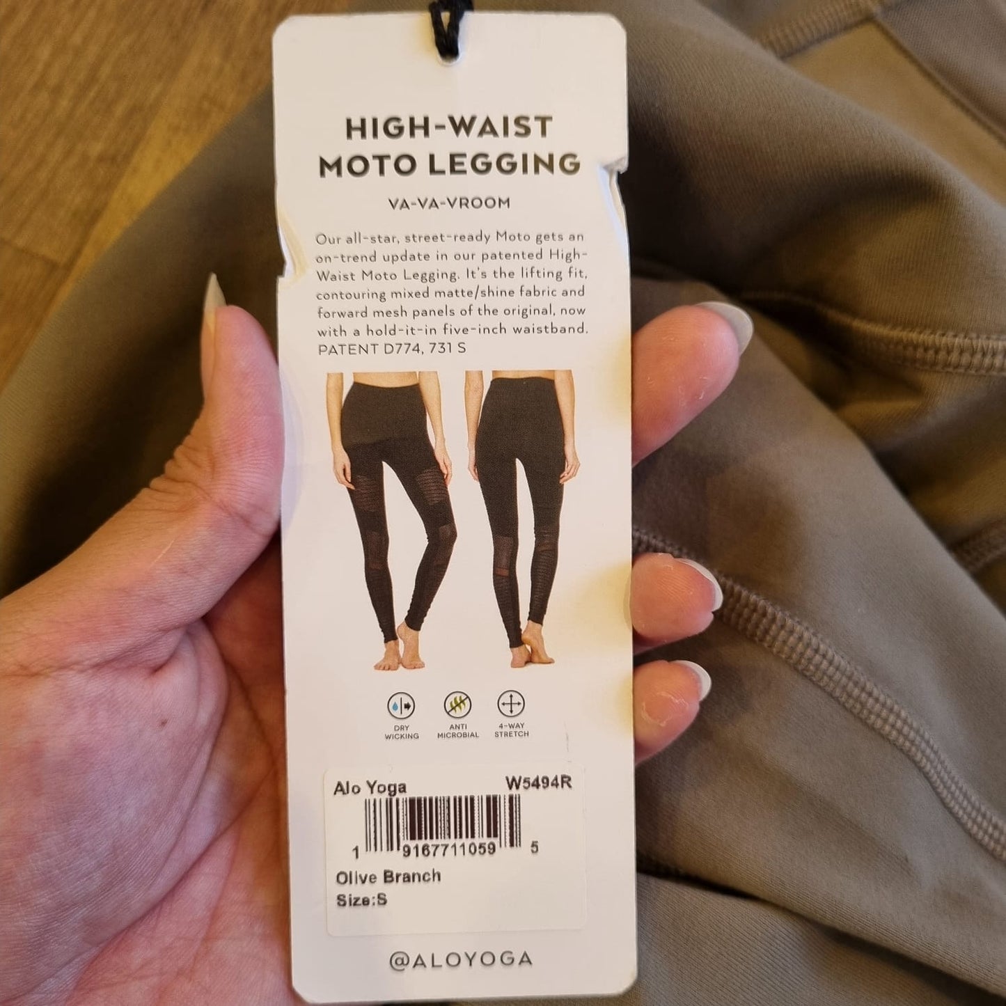 Alo Yoga Legging Olive Branch Size S