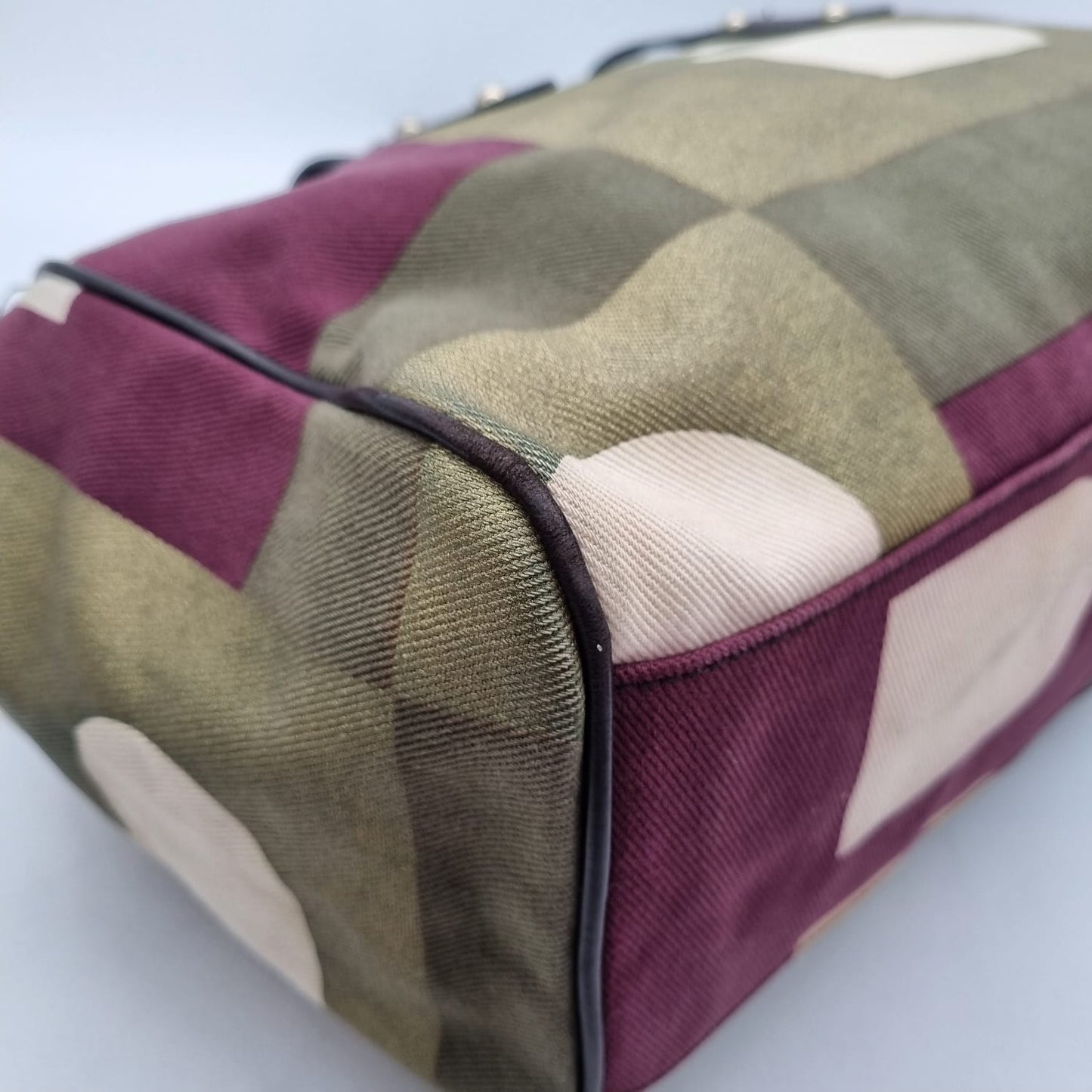 Bally Canvas Shoulder Bag Multicolor Size 35x11x27