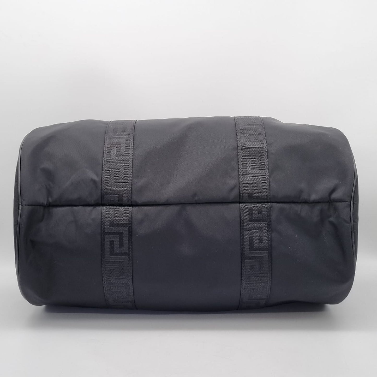 Versace Duffle Bag Nylon BLack New Size 46x27x2
