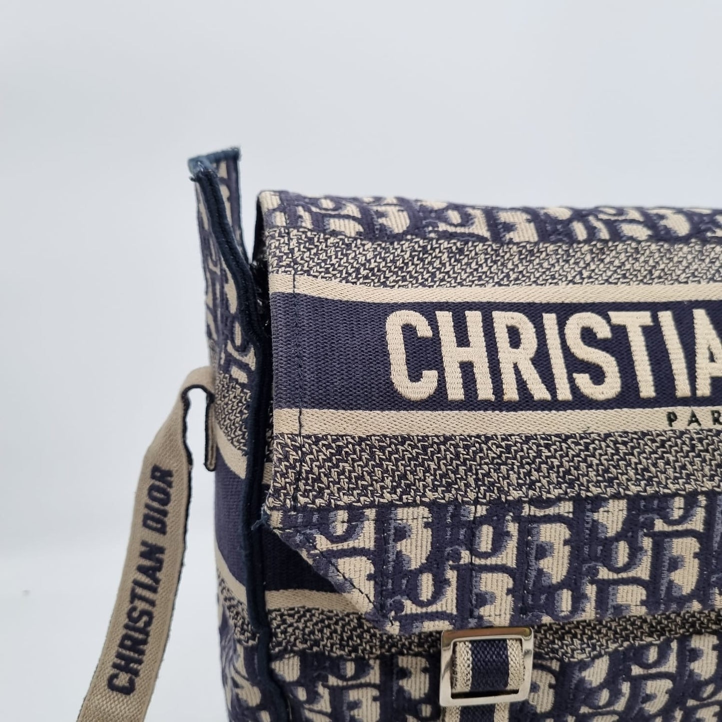 Dior Diorcamp Oblique Embroidery Blue 2018 Size 26x12x24