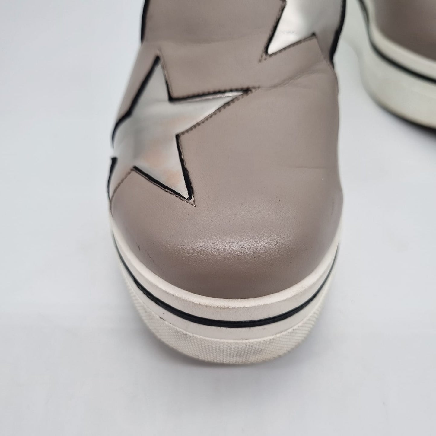 Stella McCartney Faux Leather Binx Star Platfrom Slip Size 39/25
