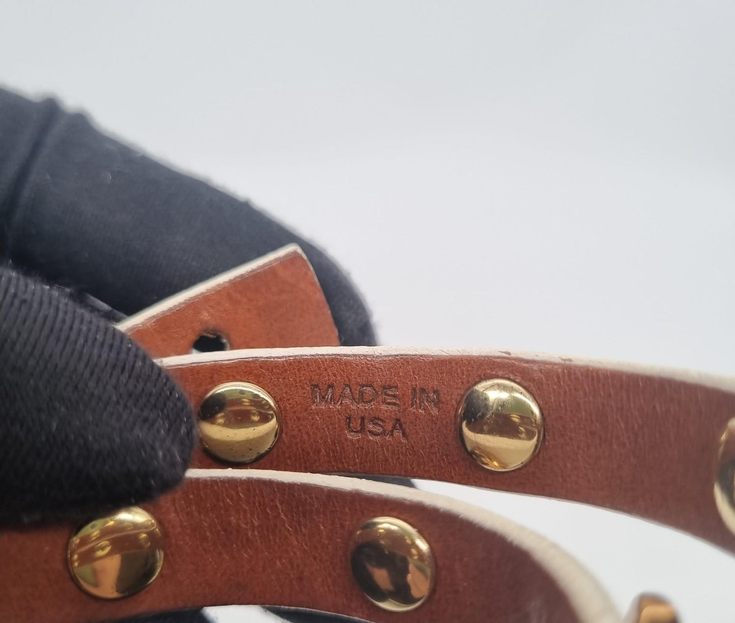 Tory Burch Bracelet Stud White GHW