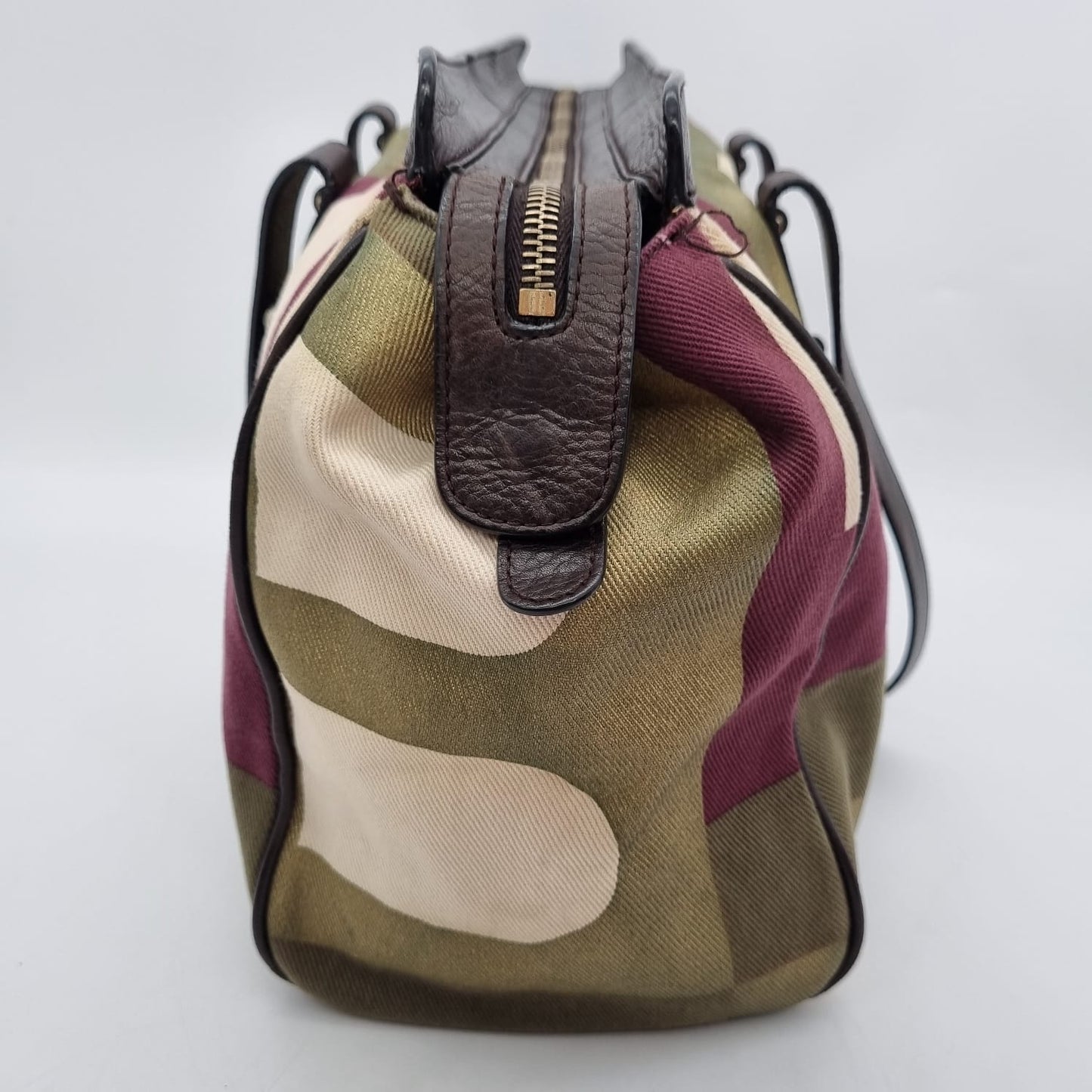 Bally Canvas Shoulder Bag Multicolor Size 35x11x27