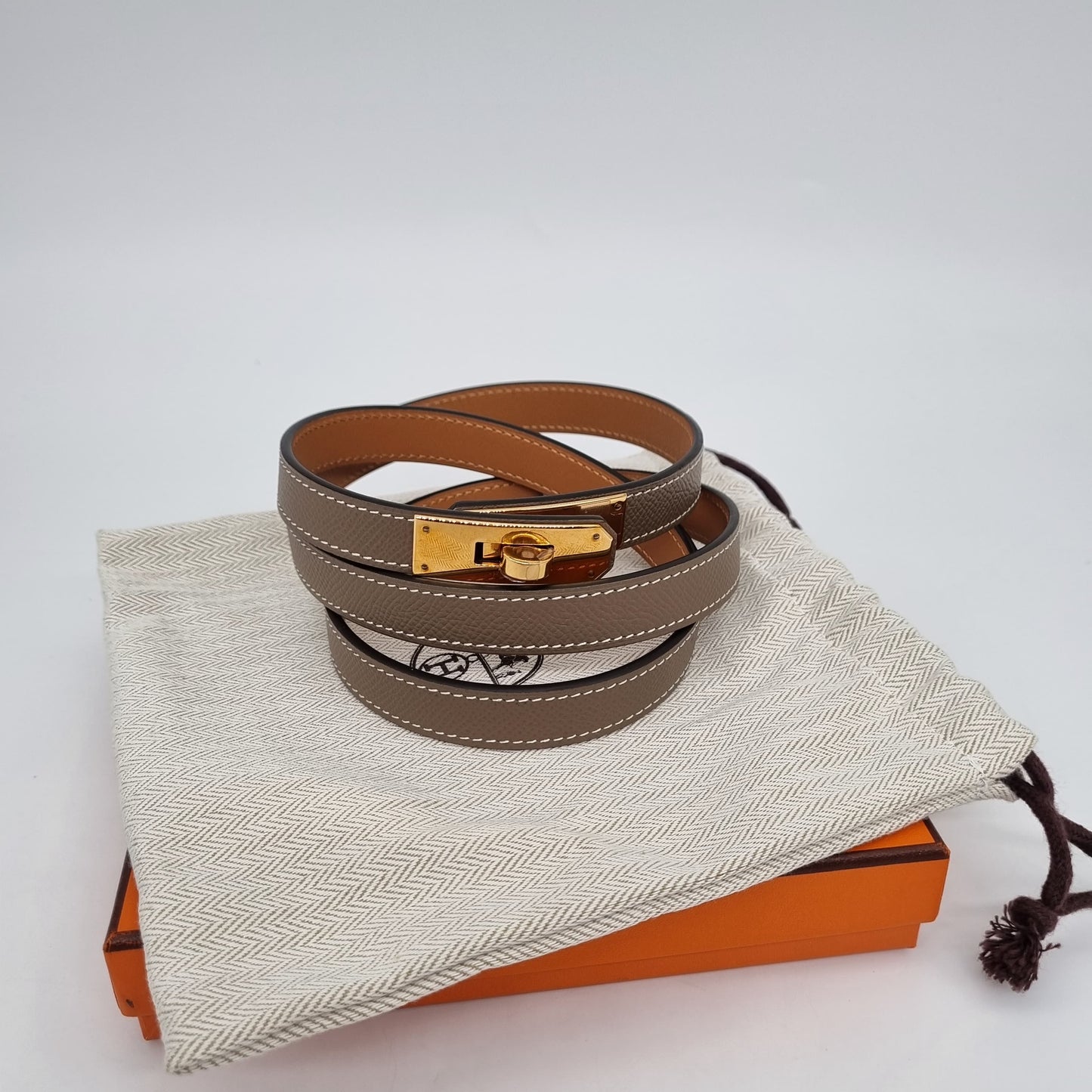 Hermes Kelly Epsom Etoupe GHW All Size (Masi Sealed)