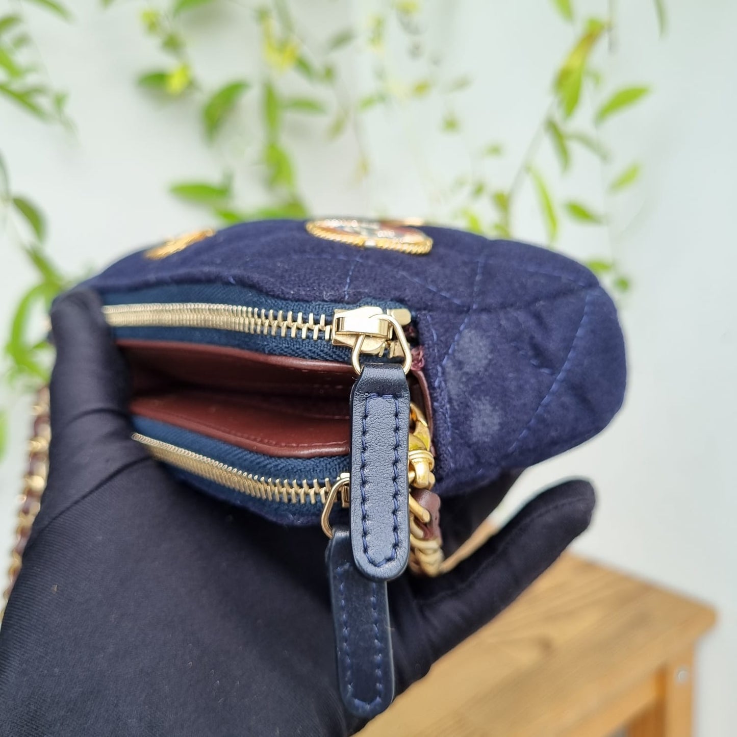 Chanel Charming Navy Crossbody Bag #26 2019 Size 19x4x10