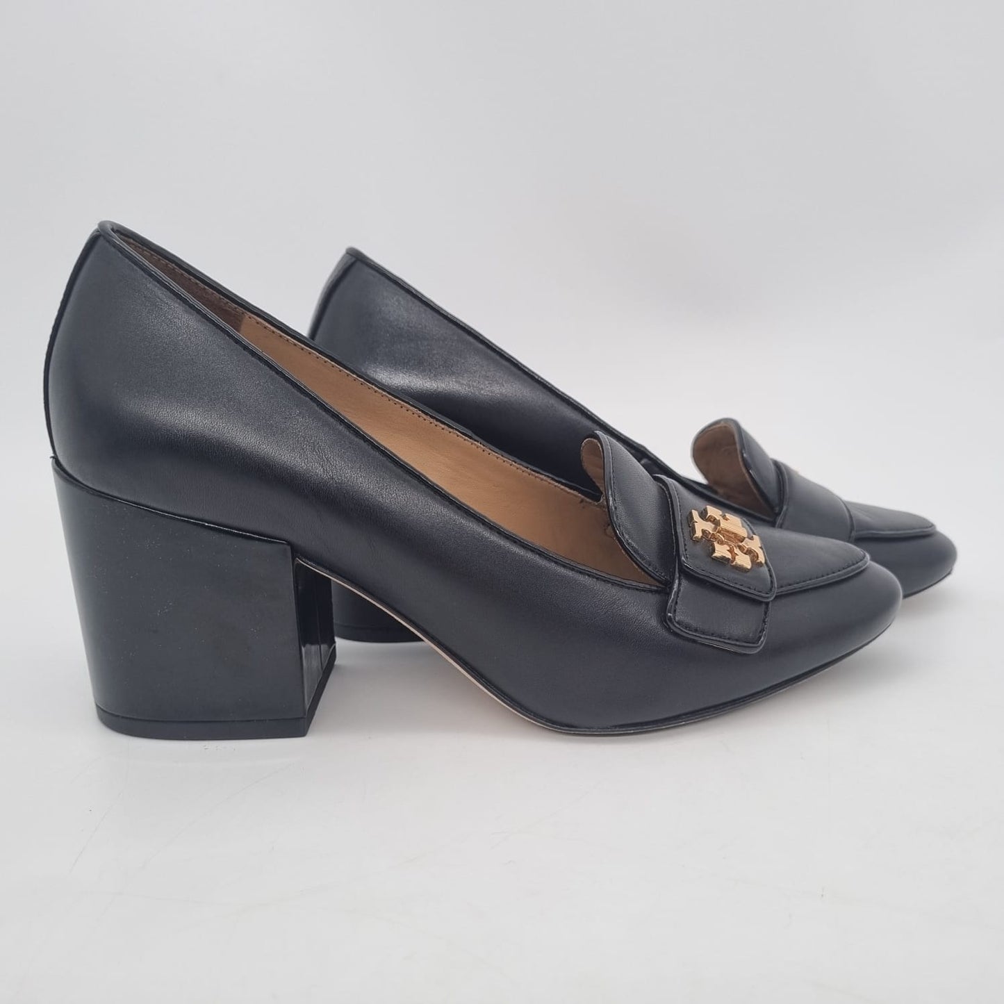 Tory Burch Kira 65mm Leather Pump Black Size 5/22,5