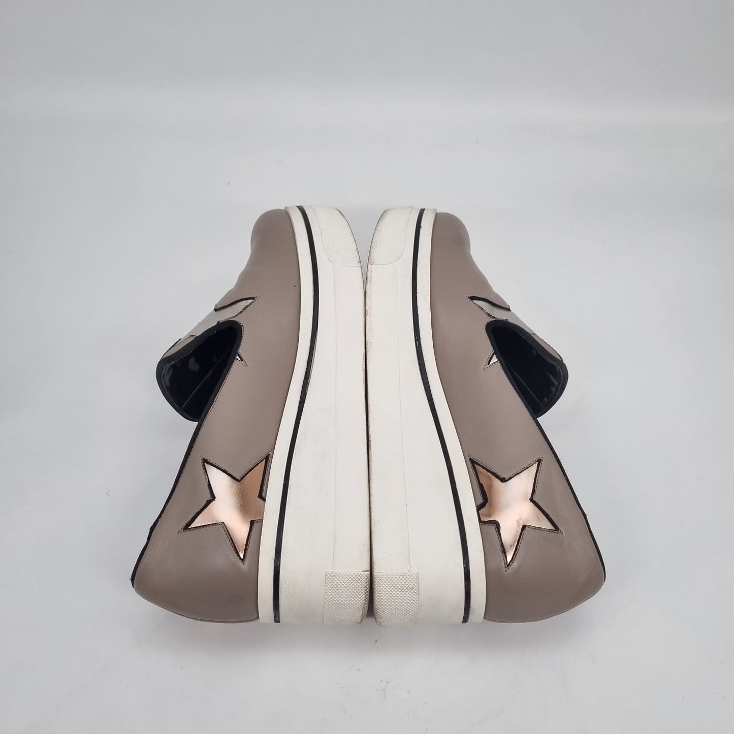 Stella McCartney Faux Leather Binx Star Platfrom Slip Size 39/25