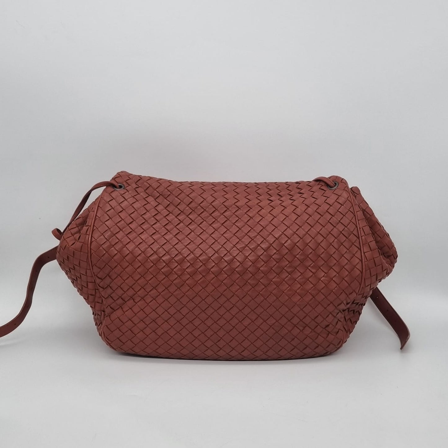 Bottega Venetta Interciatto Flap Bag Sling Bag Brick tahun 2011 size 31x10x32