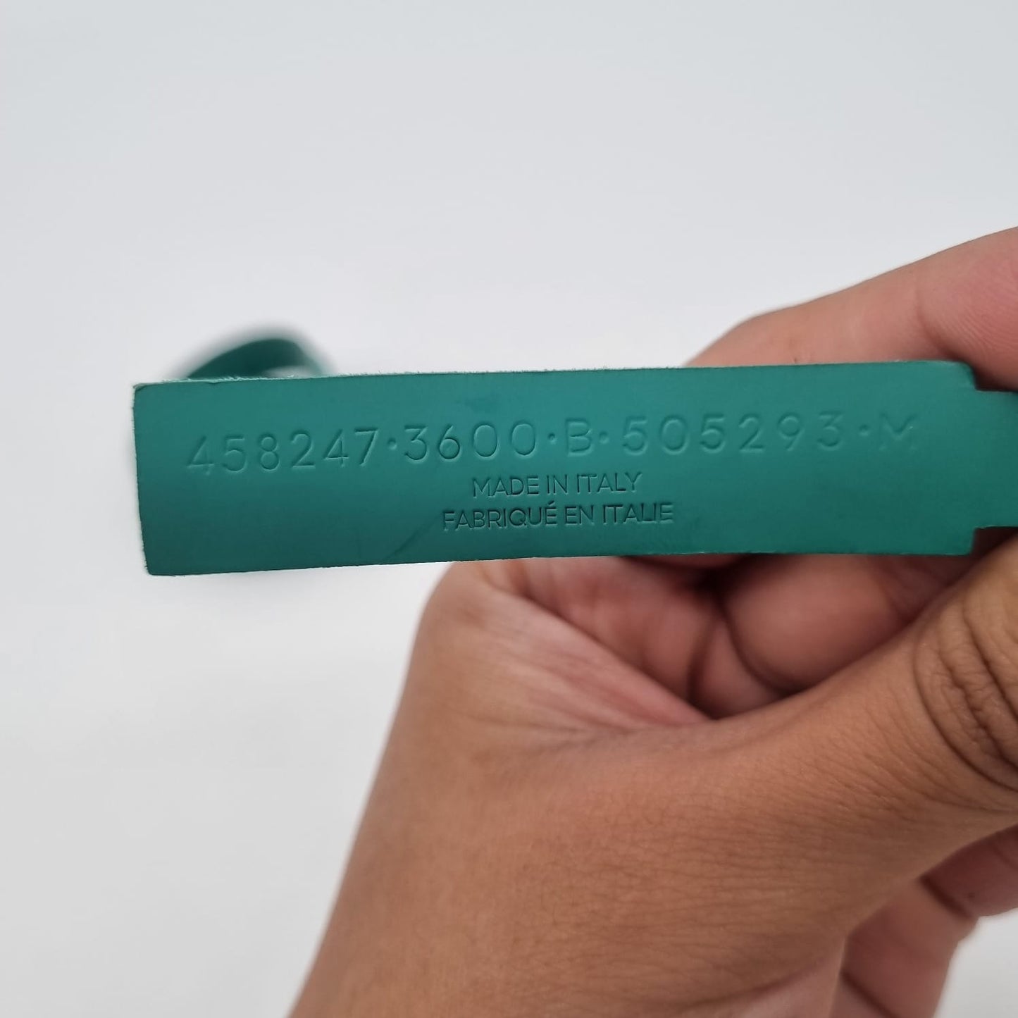 Balenciaga Grid One Row Bracelet Green #B 2017 Size M