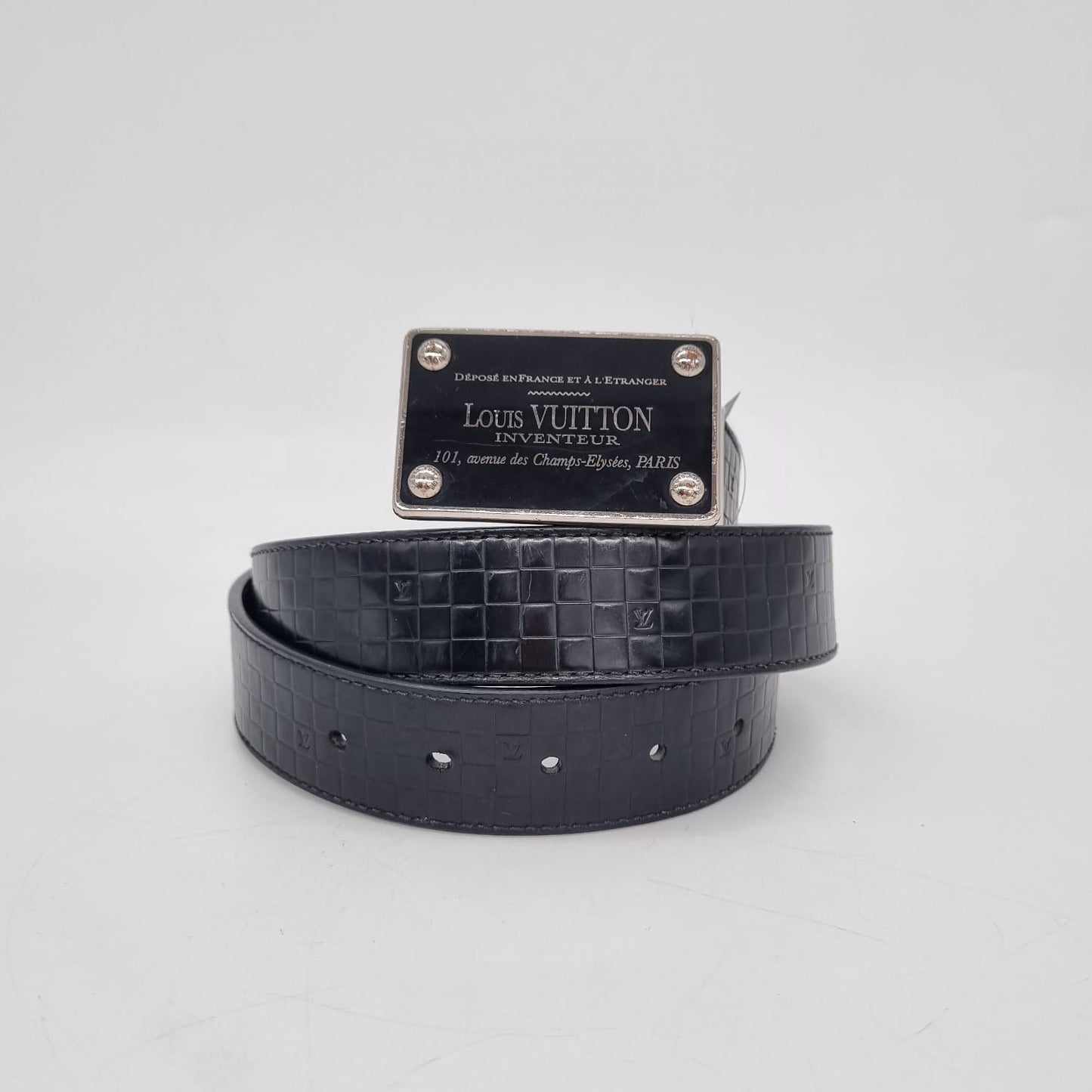 Louis Vuitton Belt Black 2010 Size 95