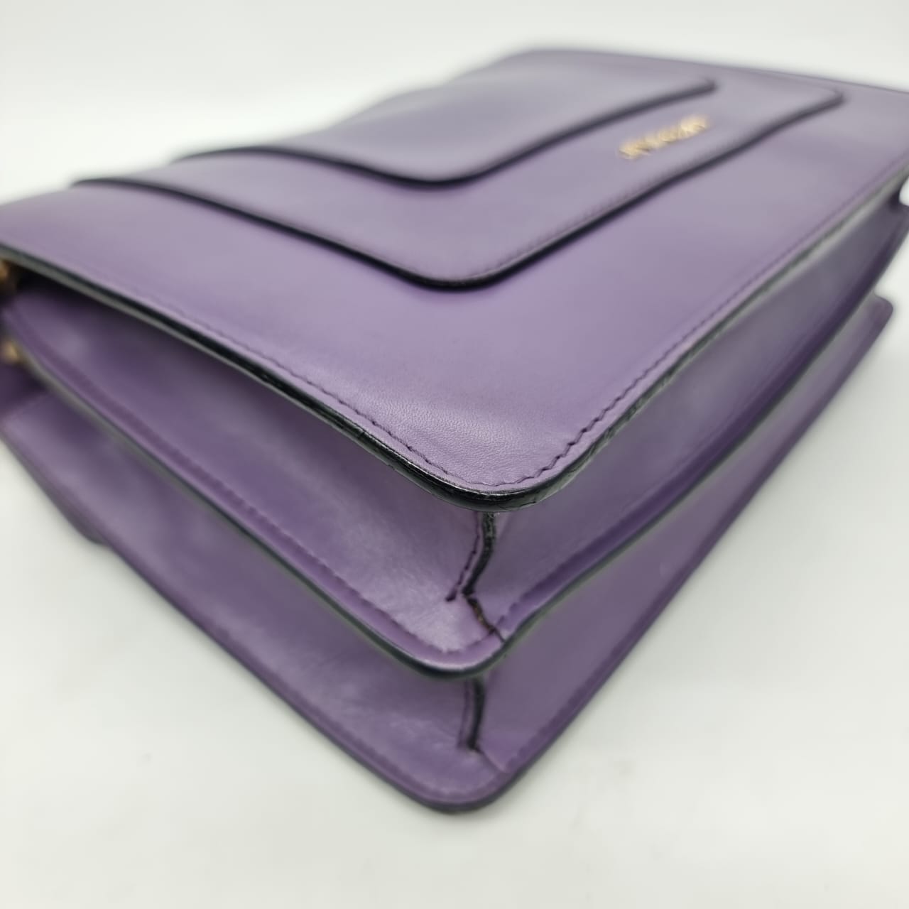 Bvlgari Medium Serpenti Forever Crossbody Bag Purple Size 27x5x20