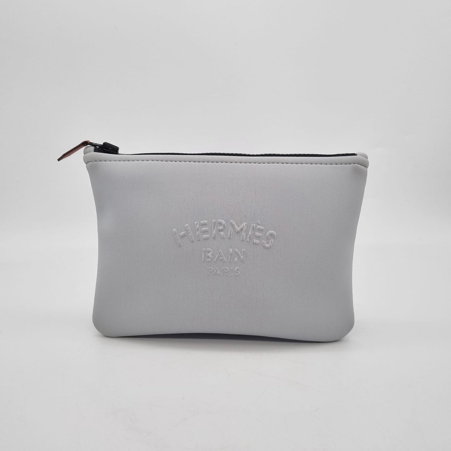 Hermes Bain Pouch Light Grey Size 22x15