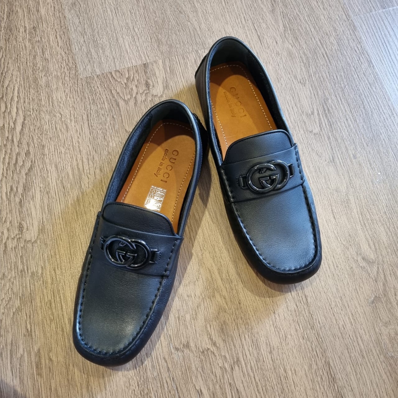 Gucci Clove Calf Soft Loafers Black Size 8/27,5 NEW