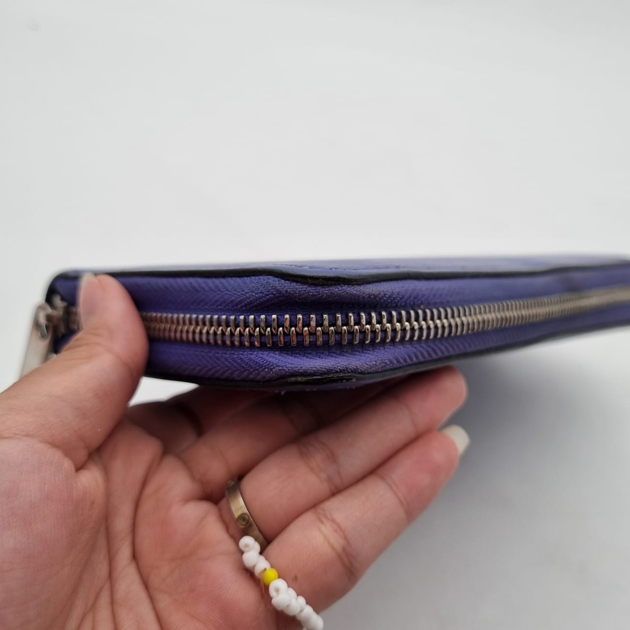 Louis Vuitton Zippy Wallet Blue 2011 Size 19x10