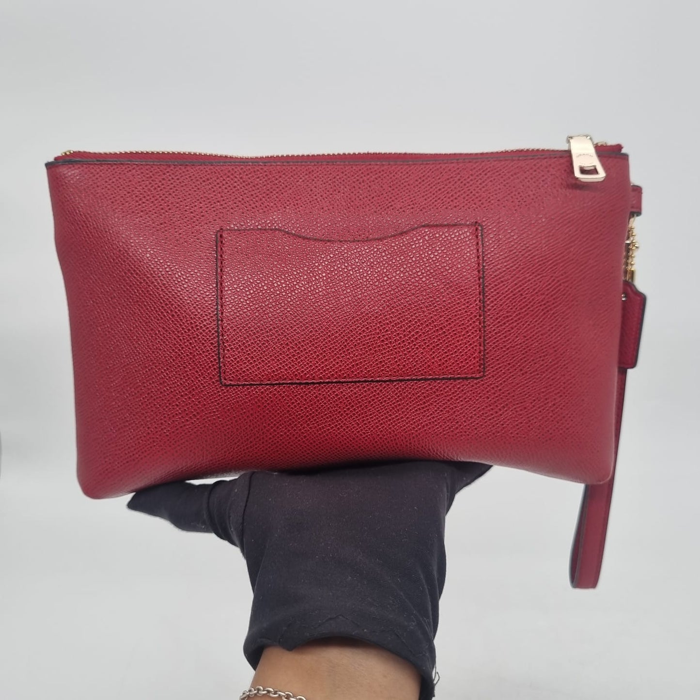 Coach Kelsey Pebble Leather Red 2in1 Size 27x8x20