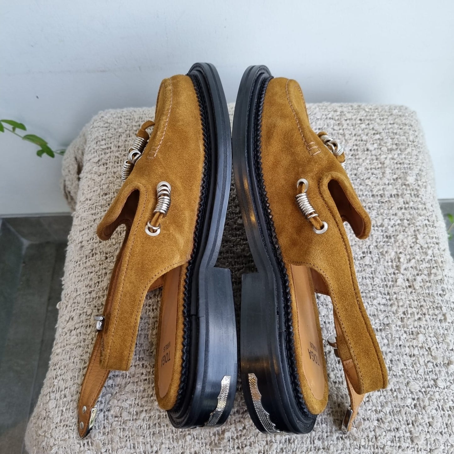 Toga Virilis Slingback Suade Brown Size 40/28