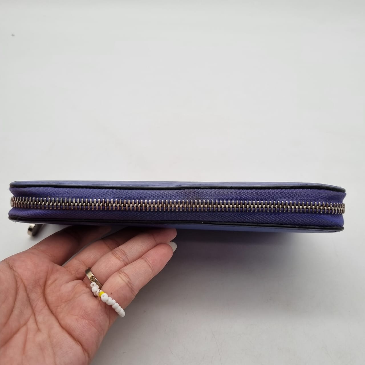 Louis Vuitton Zippy Wallet Blue 2011 Size 19x10