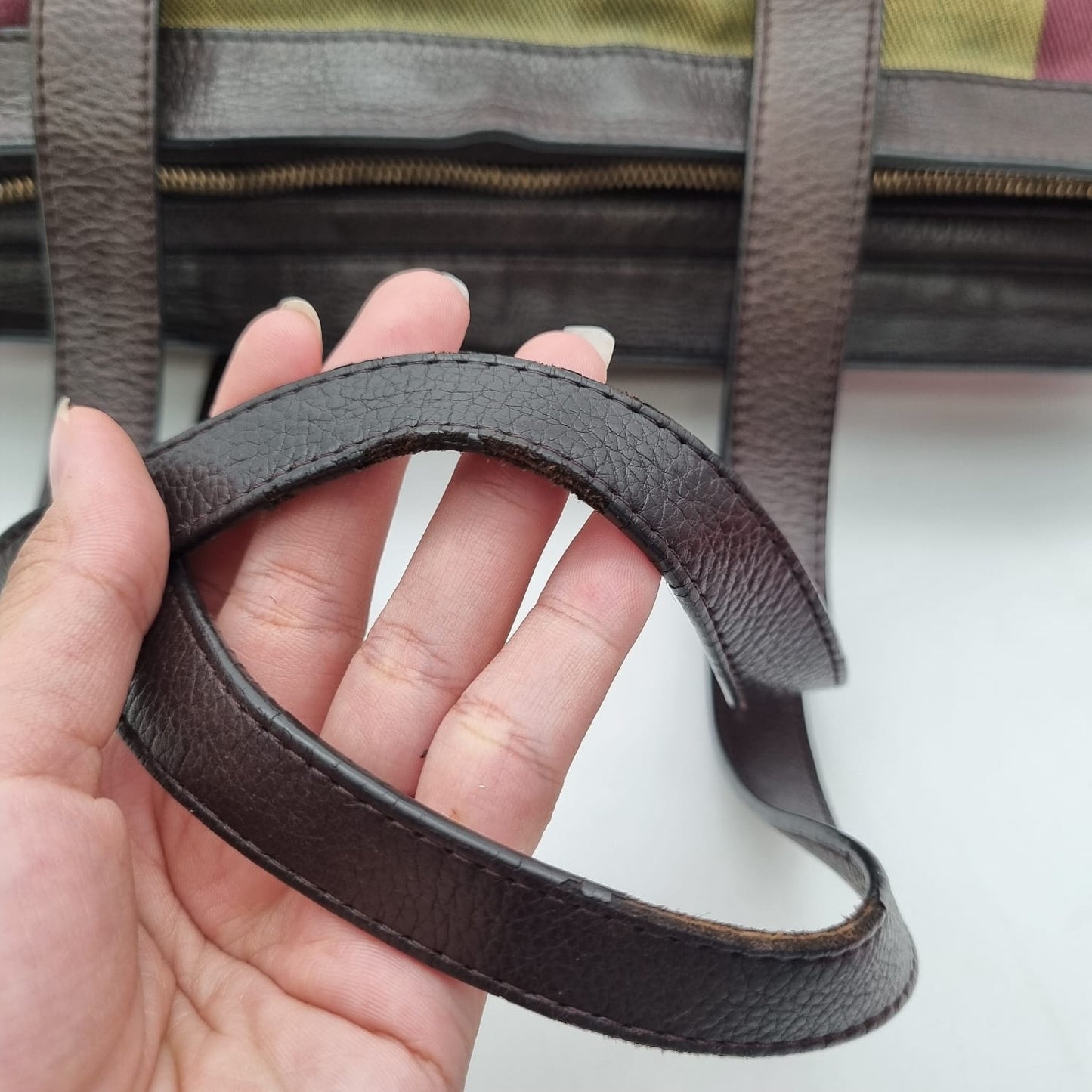 Bally Canvas Shoulder Bag Multicolor Size 35x11x27