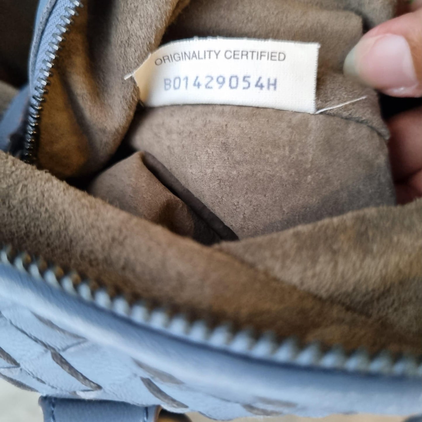 Bottega Veneta Intercciato Convrtible Satchel Grey Size 52x42