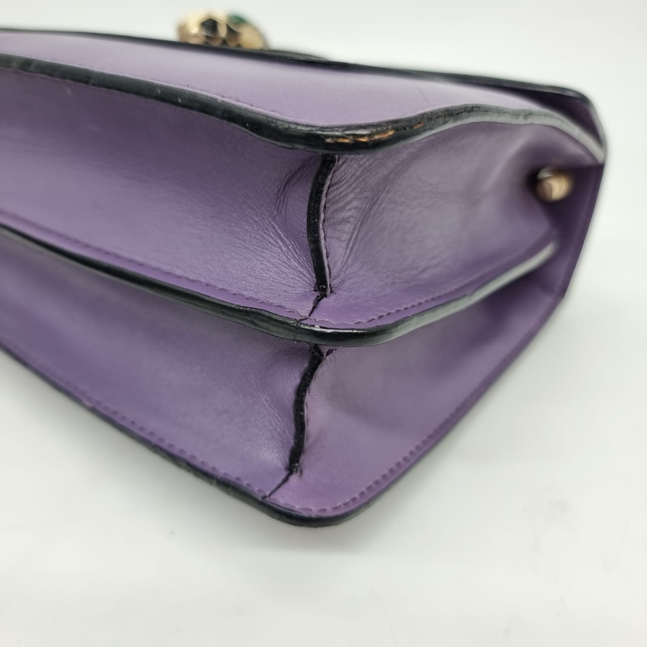 Bvlgari Medium Serpenti Forever Crossbody Bag Purple Size 27x5x20