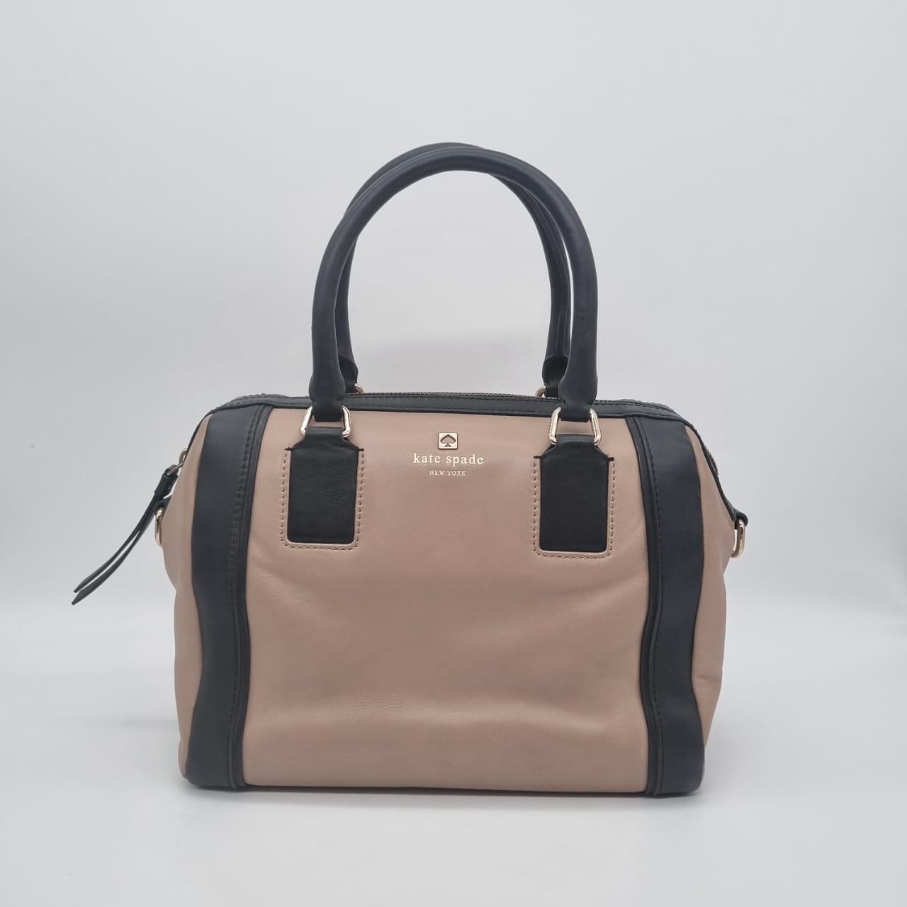 Kate Spade Hudson Street Cruiser Handbag Black Brown Size 28x12x26