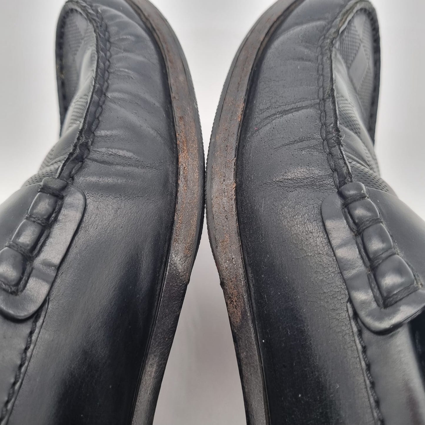 Louis Vuitton Damier Loafers Black Size 9/29