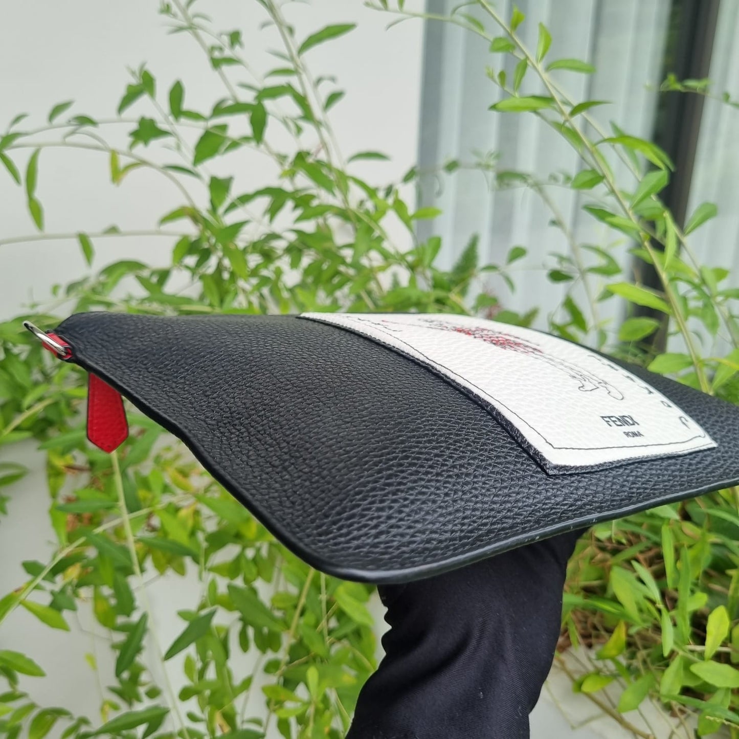 Fendi Jokarl Clutch Leaher Black 2019 Size 30x20
