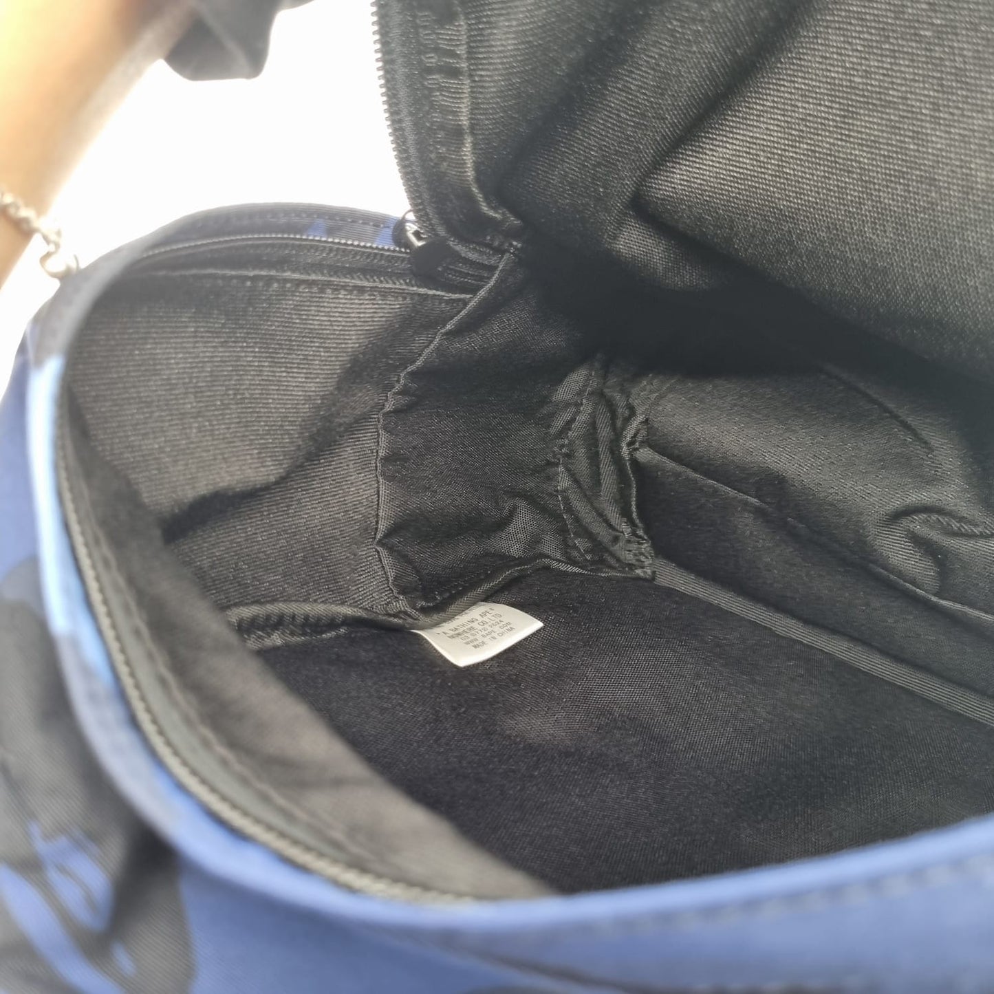Bathing Ape Backpack Blue Navy Size 23x13x31