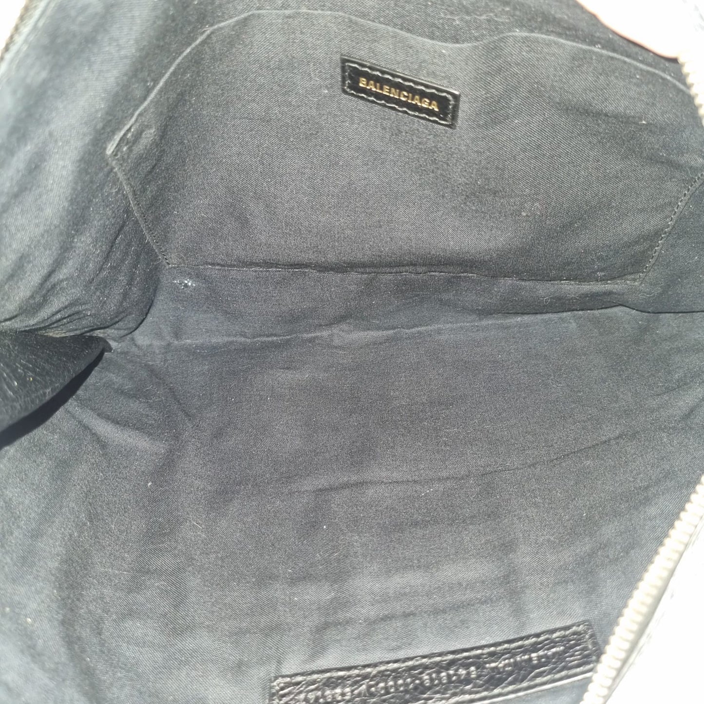 Balenciaga Classic Clutch Agneu Black GHW #V 2020 Size 34x24